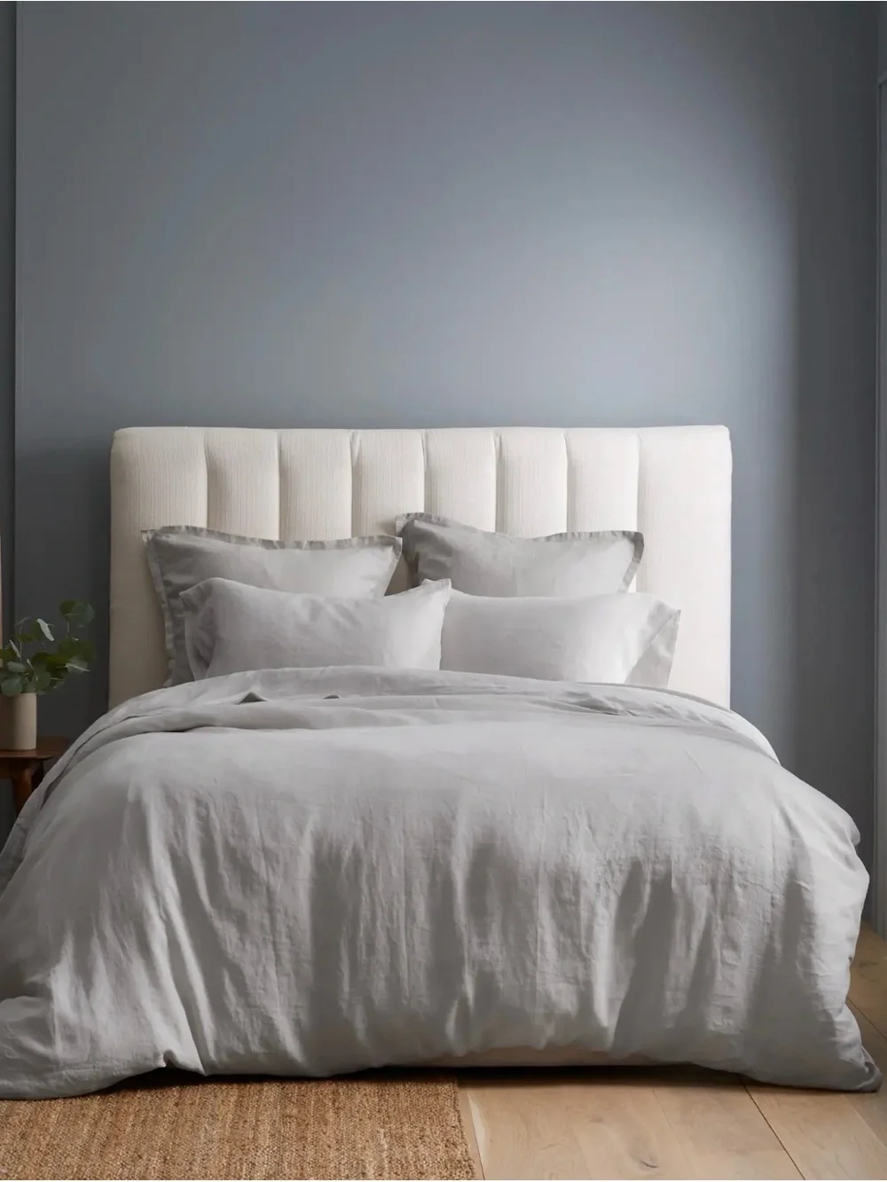 Quince European Linen Euro Sham -Light Gray